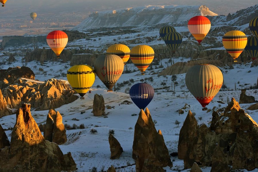 KAPADOKYA’DAN DOYUMSUZ MANZARALAR…