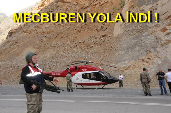 AMBULANS HELİKOPTERİ JANDARMA KORUDU !